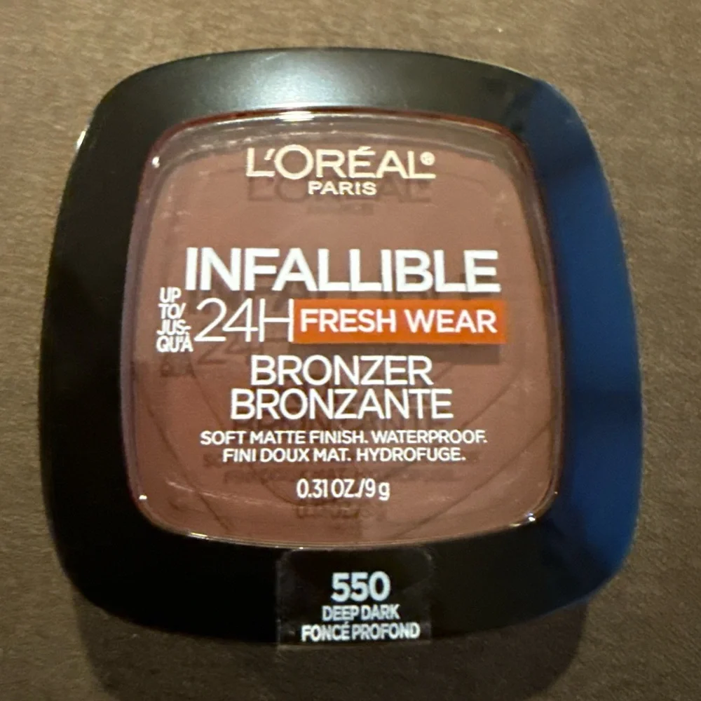 L’Oreal Paris NWT Infallible Bronzer 24H Fresh Wear 550 Deep Dark Soft Matte